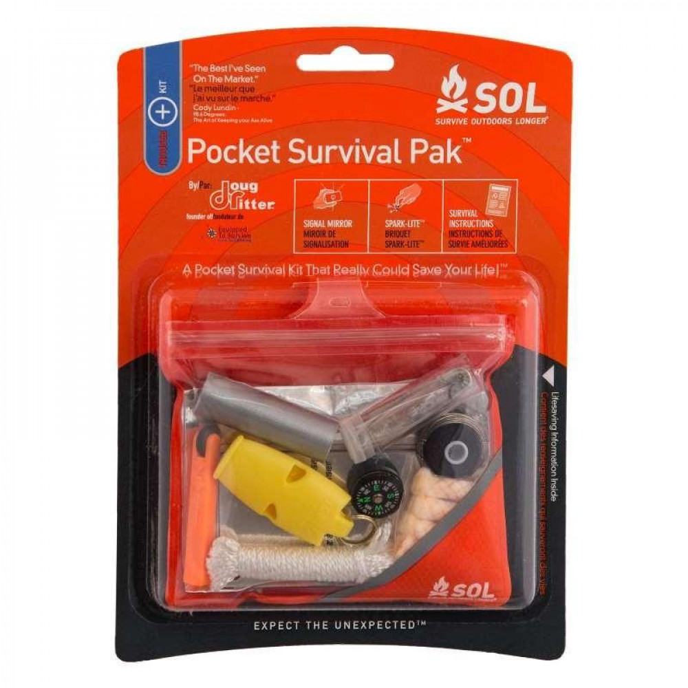 Pack de survie SOL Pocket Survival Pak