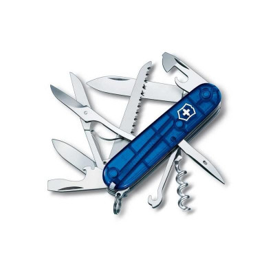 Couteau suisse Victorinox Huntsman bleu translucide