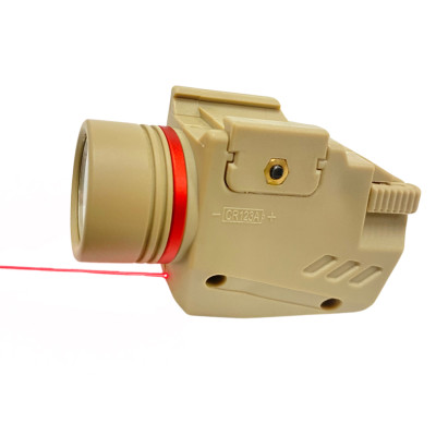 Lampe laser compacte LED 150 Lumens 2 en 1 longue portée tan (pile fournie)