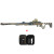 Pack carabine de survie pliable Black Bunker BM8 Tactical TAN 19.9 joules cal. 4.5mm + viseur holographique tan 